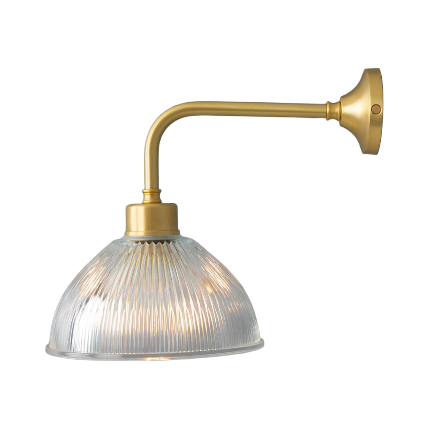 DHAKA - Vintage Prismatic Glass Dome Wall Light 19.5cm