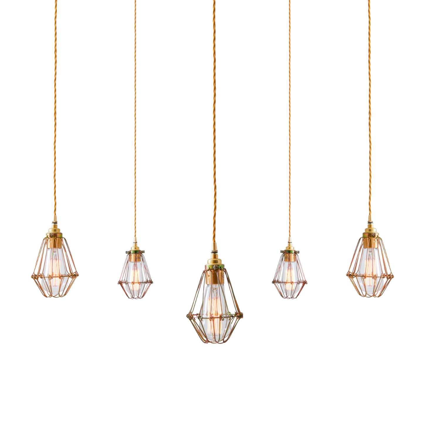 PRAIA - Cage Pendant Cluster, Five Light