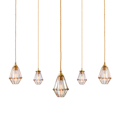 PRAIA - Cage Pendant Cluster, Five Light