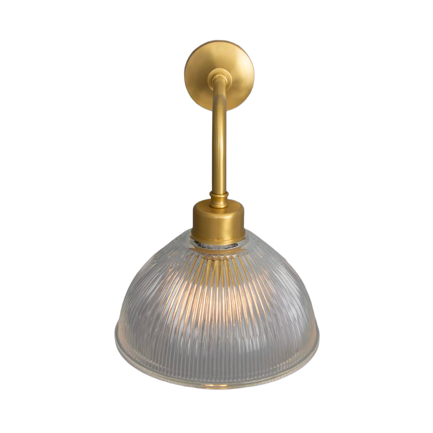 DHAKA - Vintage Prismatic Glass Dome Wall Light 19.5cm