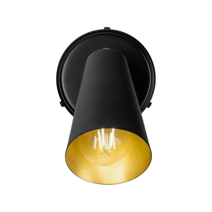 CASHEL - Adjustable Brass Cone Wall Light 12cm