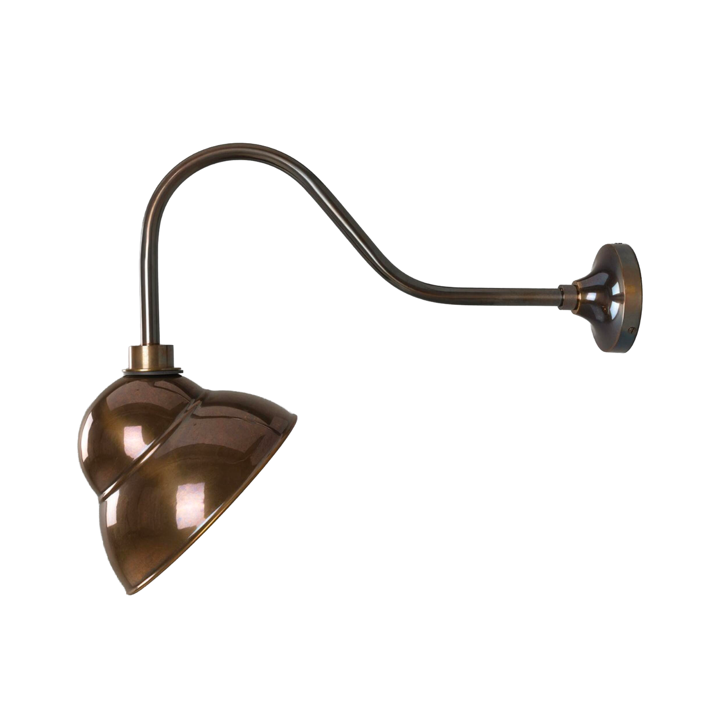 SANFORD - Vintage Brass Outdoor Sign Light 24cm IP65