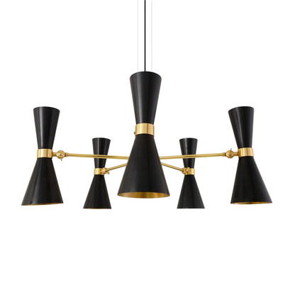 CAIRO - Mid-Century Chandelier, Five-Arm