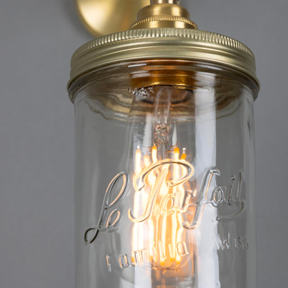 JAM JAR - Vintage Glass Wall Light