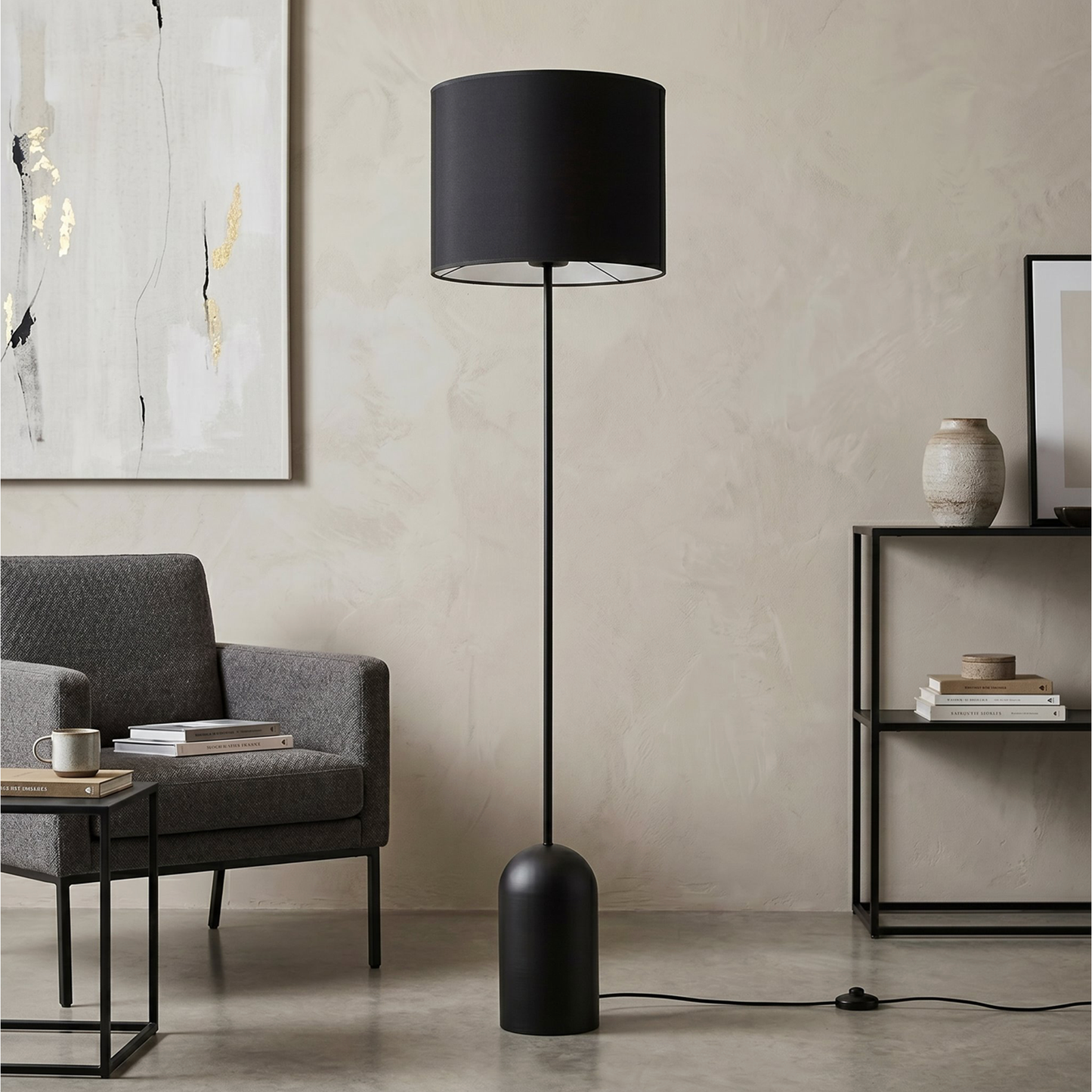 ASPEN - Golvlampa med skärm