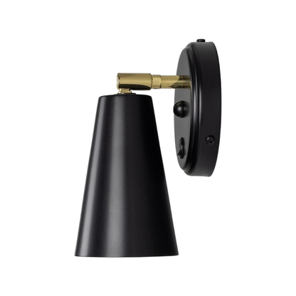 CASHEL - Adjustable Brass Cone Wall Light 12cm