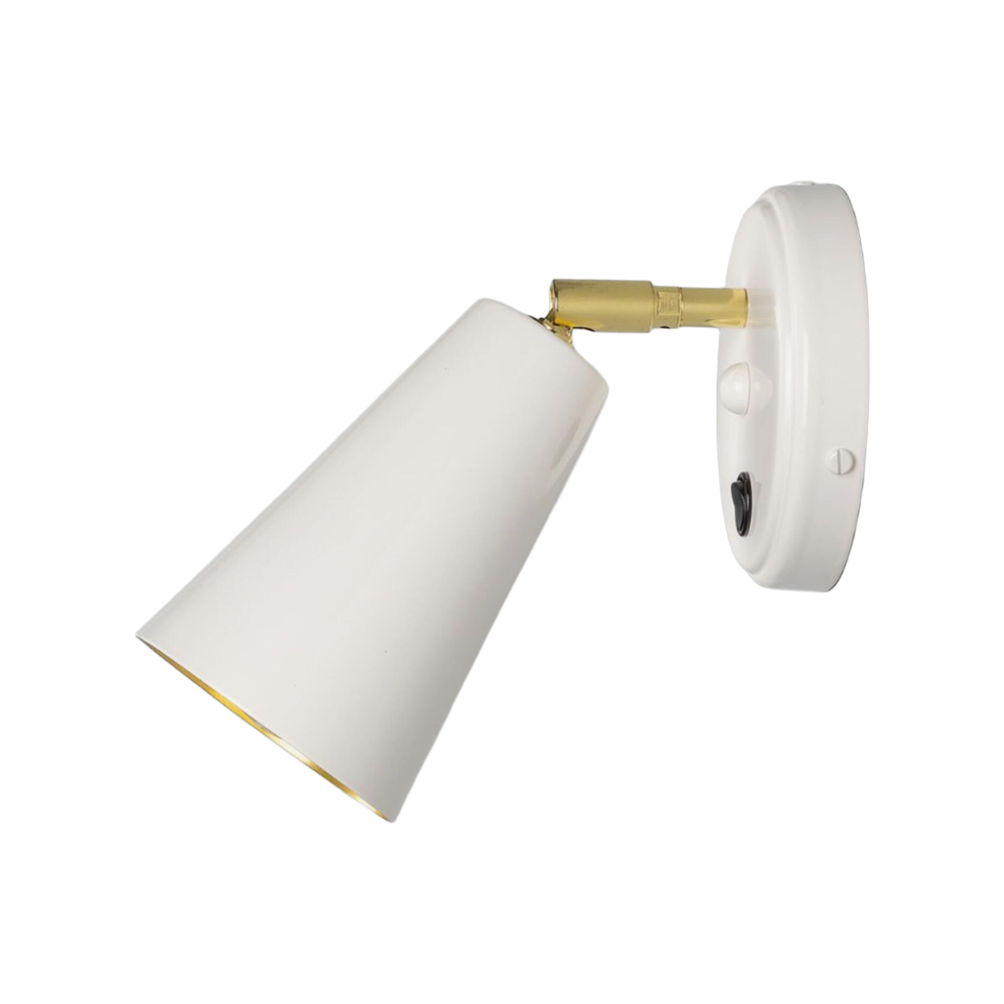 CASHEL - Adjustable Brass Cone Wall Light 12cm