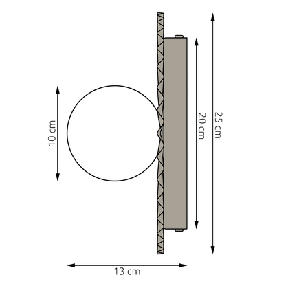 VÄGGLAMPA UMBRA M K1 - D: 25cm