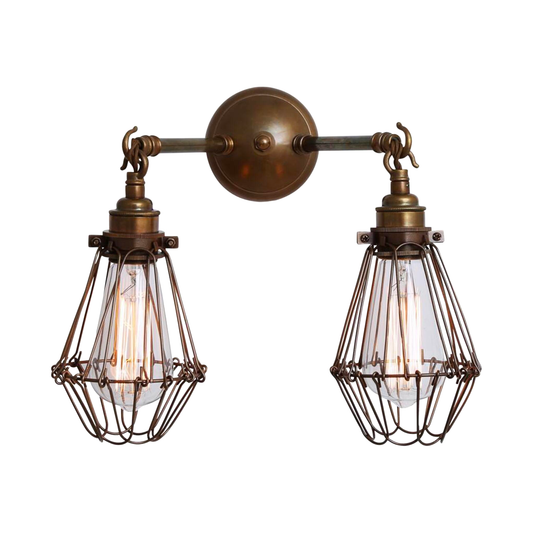 RIGO - Double Cage Vintage Wall Light