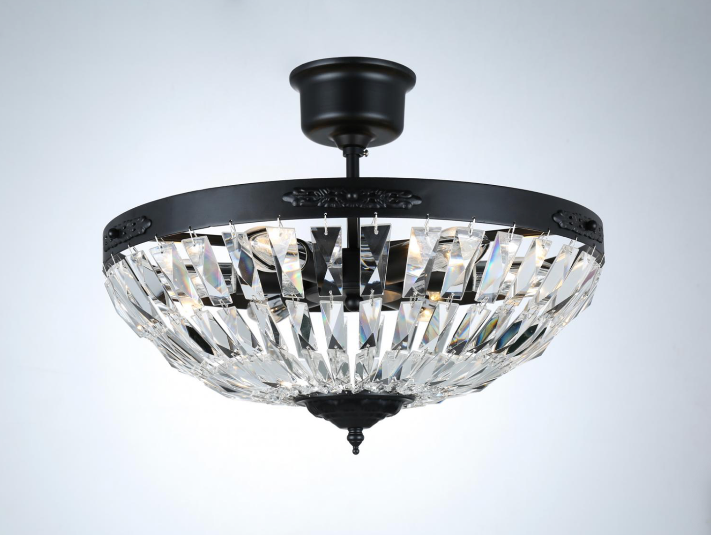 BOW PLAFOND - Stor Svartlackerad D42xH28