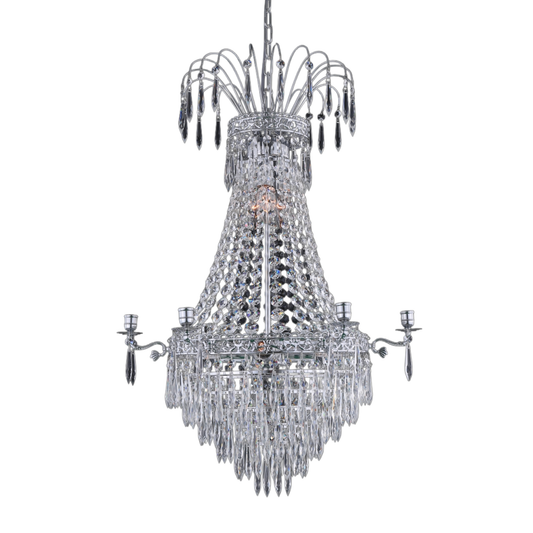 EMPIRE CLASSIC NY 6-Arm - Mellan Krom. D55xH84