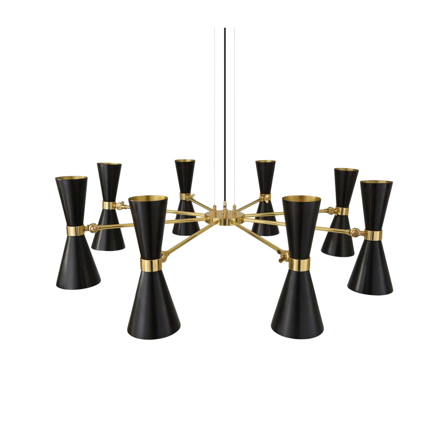 CAIRO - Mid-Century Chandelier, Eight-Arm