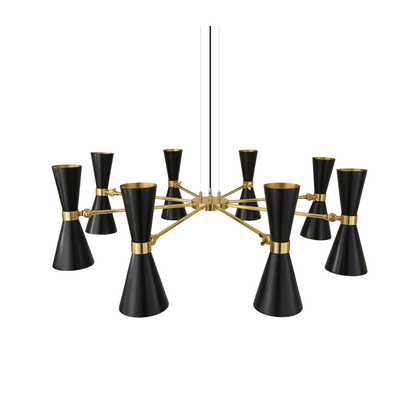 CAIRO - Mid-Century Chandelier, Eight-Arm