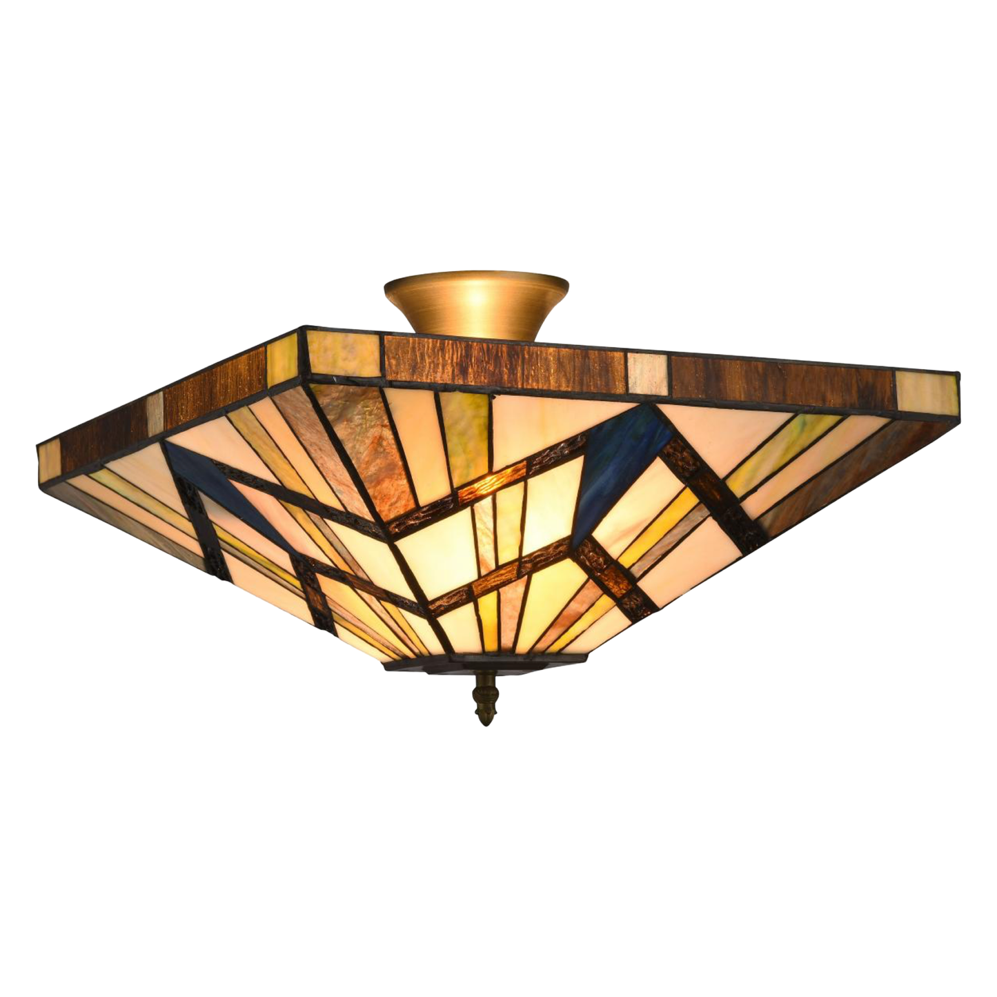 SQUARE Tiffany Plafond. Diam 41cm