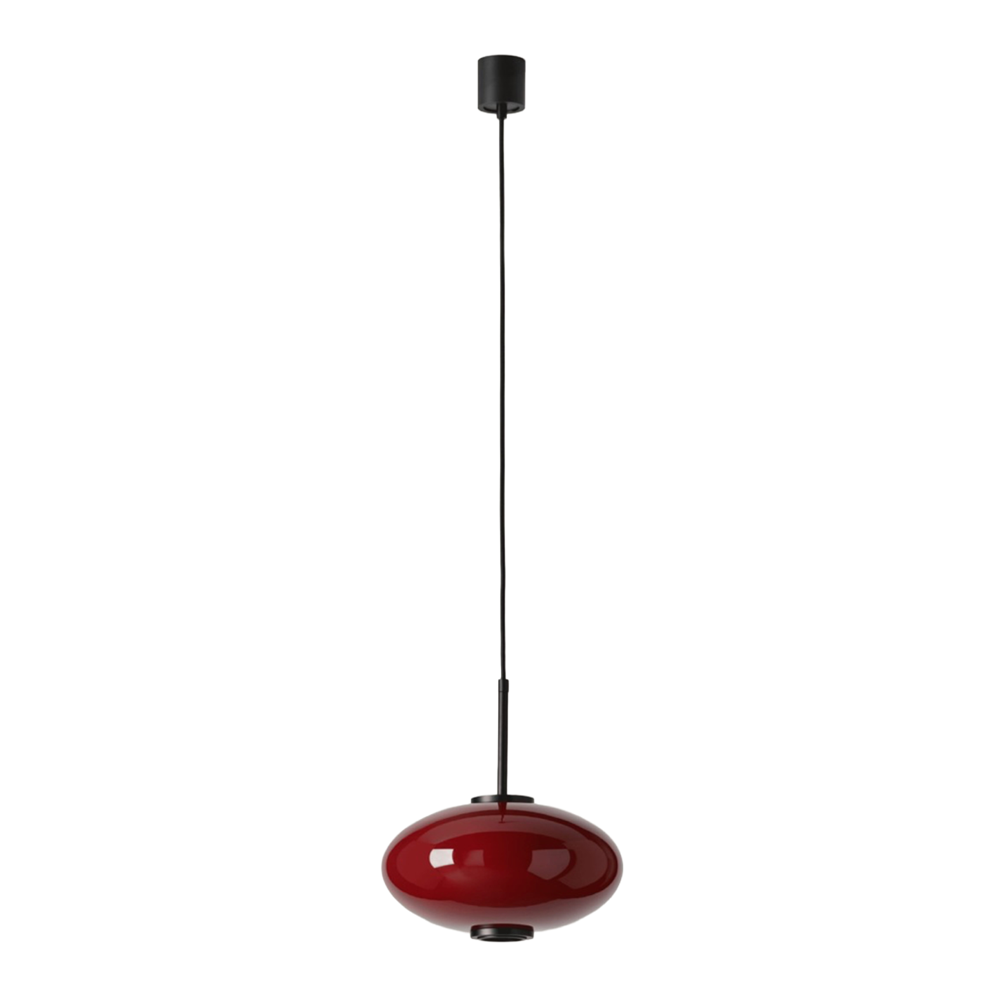 OVALO - Taklampa. Maroon/Granate