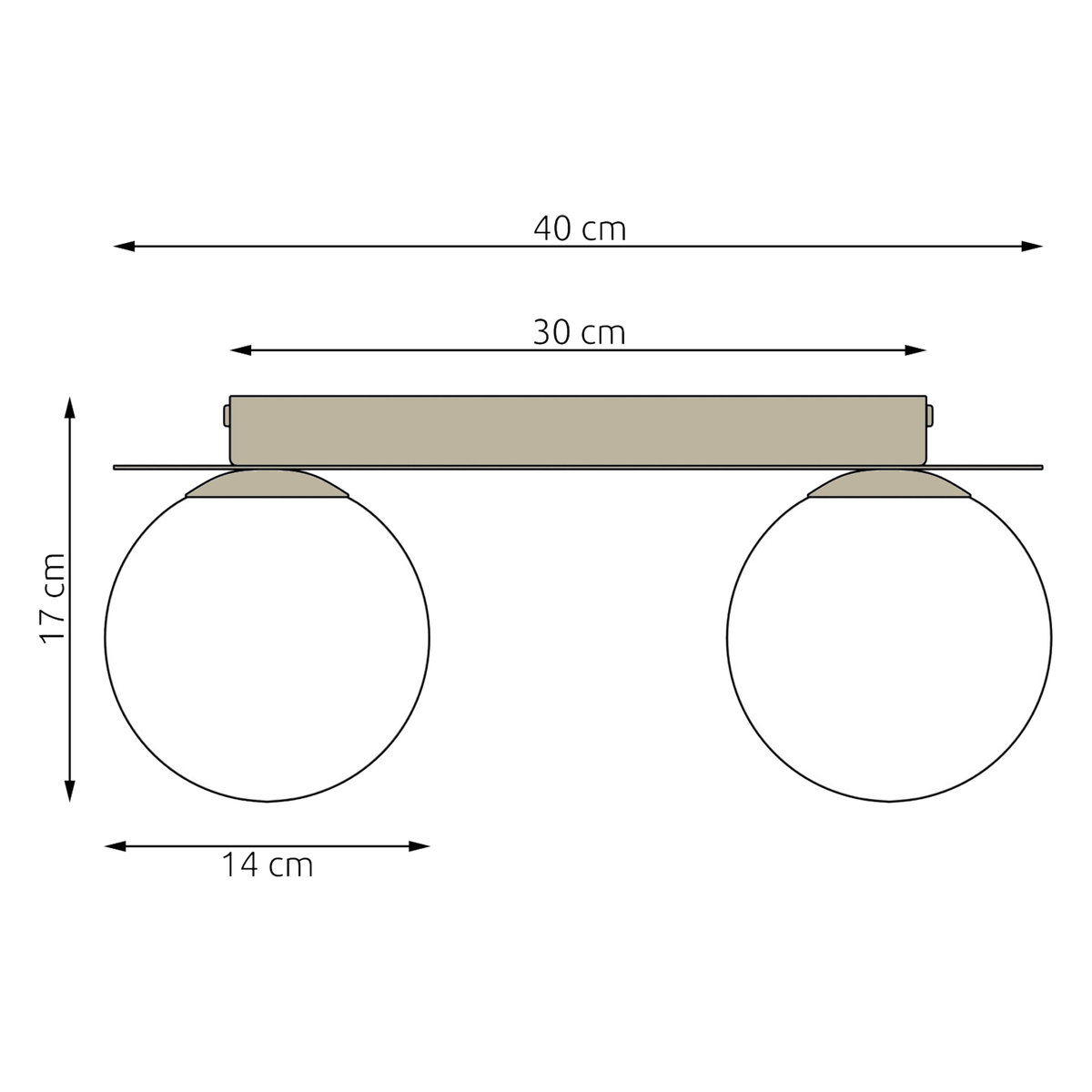 TAKLAMPA SOLAR 2 - Mocca Opal