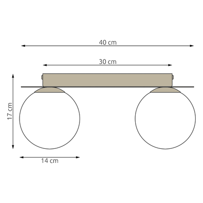 TAKLAMPA SOLAR 2 - Mocca Opal