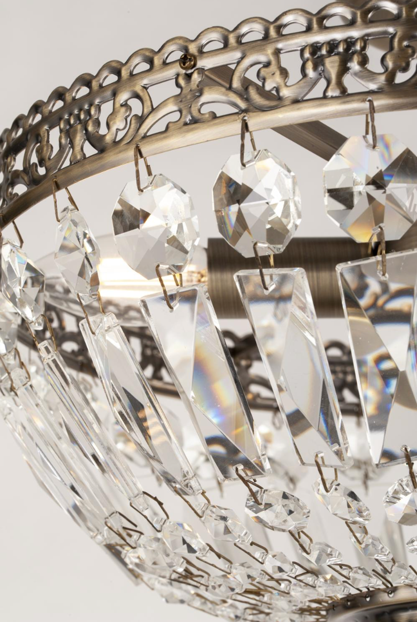 CLASSIC PLAFOND - Liten Antik Mässing D35xH26