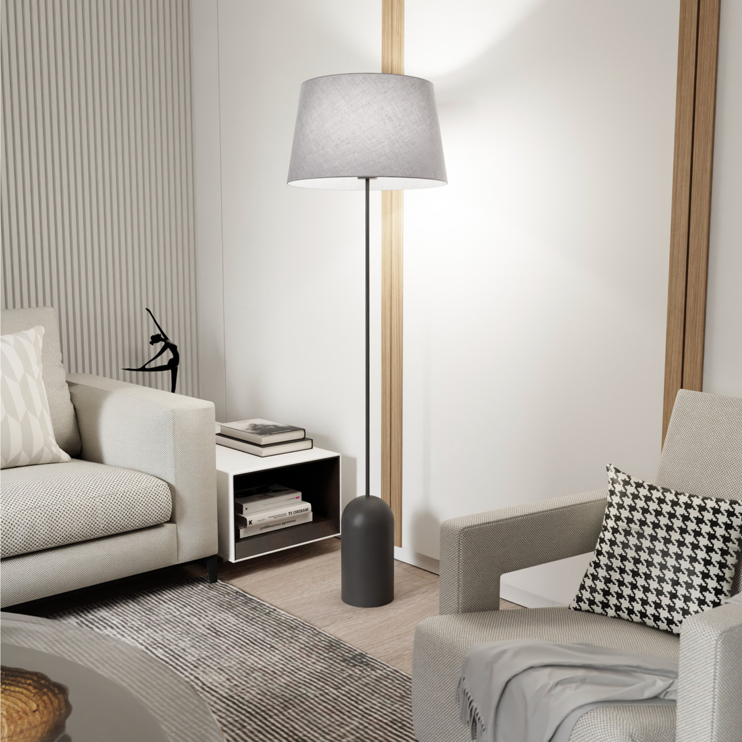 PEARL - Golvlampa med skärm
