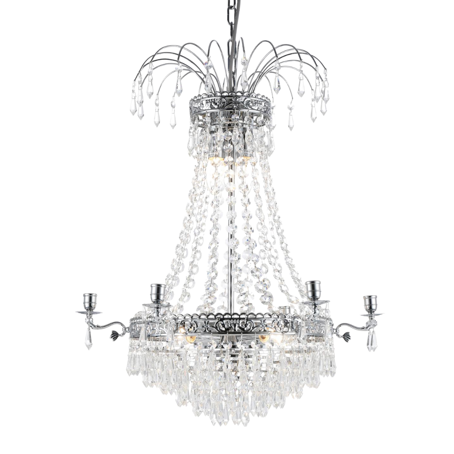 EMPIRE CLASSIC 6-Arm - Liten Krom. D55xH68