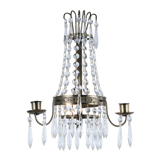 EMPIRE LAMPETT - Antik Mässing. B20xH40xD15