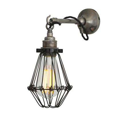 EDOM -  Industrial Cage Wall Light on Hook