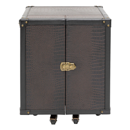 BARSKÅP SMALL GLOBETROTTER - Svart Brun 51,50cm