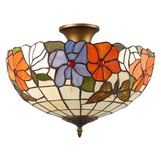 TROPISK Tiffany Plafond. Diam 40cm