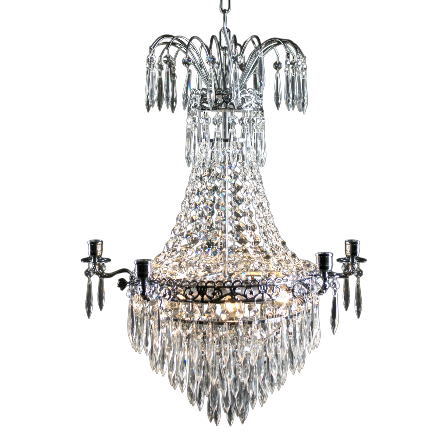 EMPIRE CLASSIC NY 5-Arm - Liten Krom. D49xH65