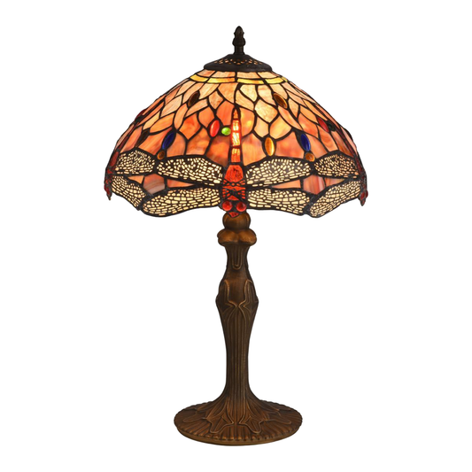 TROLLSLÄNDA ÄDELSTEN Tiffany Bordlampa. H:48cm