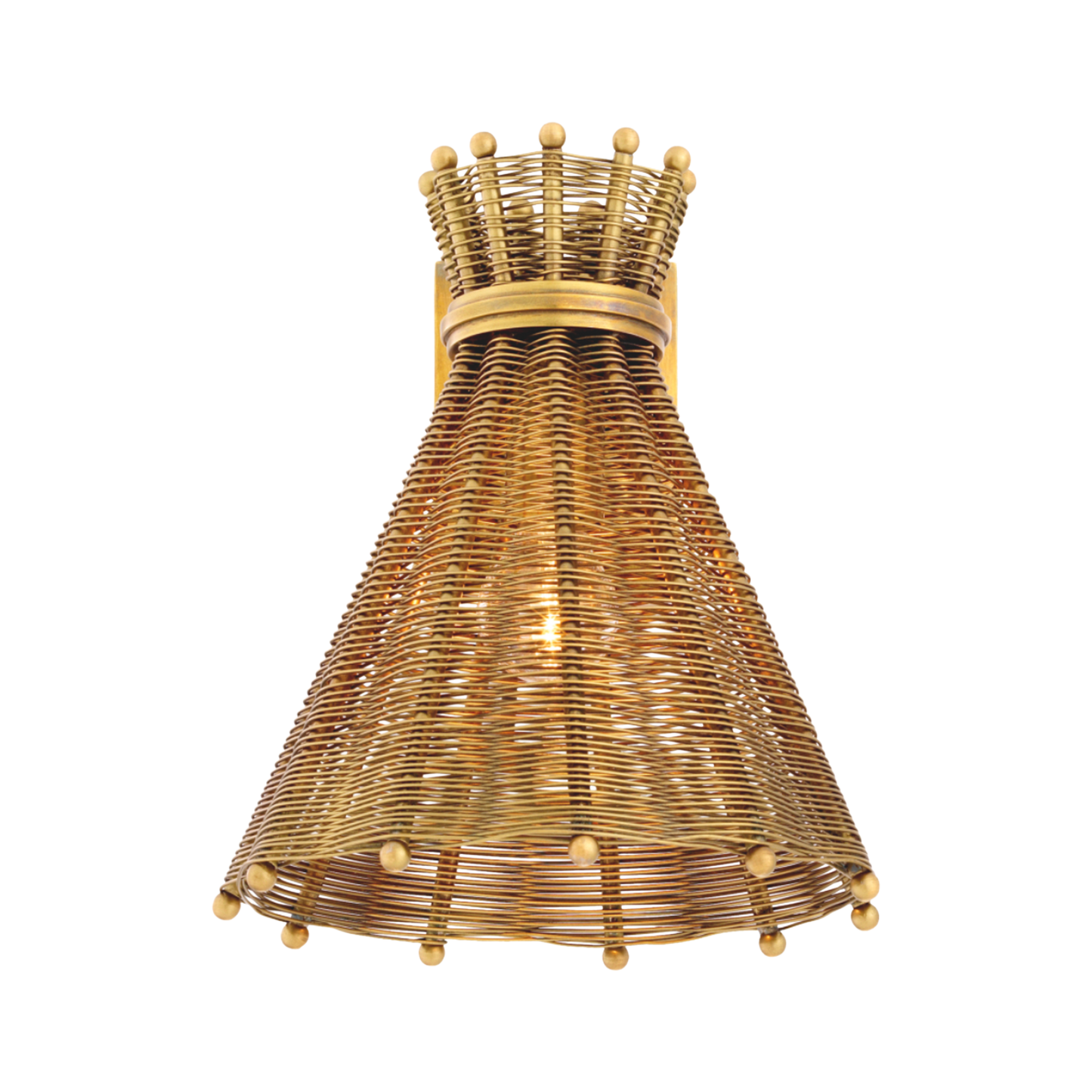 KON TIKI VÄGGLYKTA - Antik Mässing D25