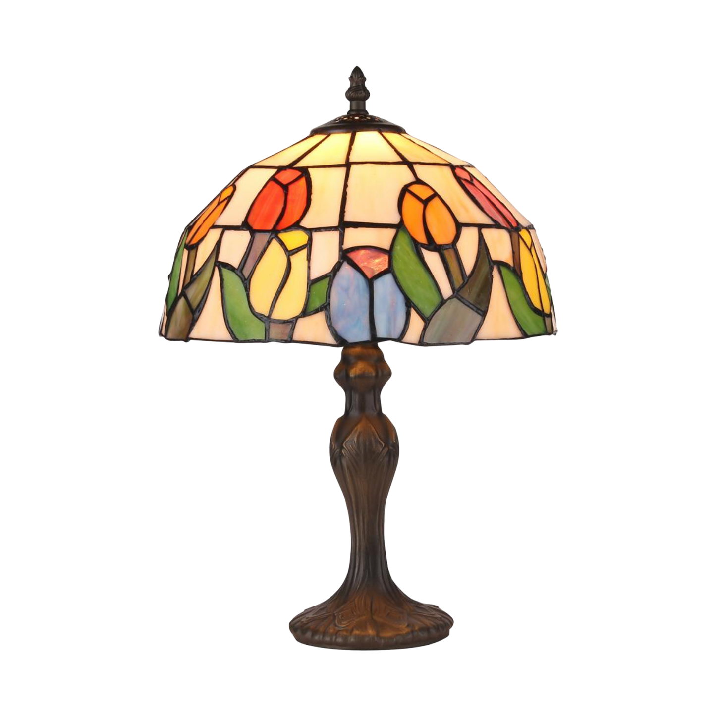 TULPANER Tiffany Bordlampa. H:39,5cm