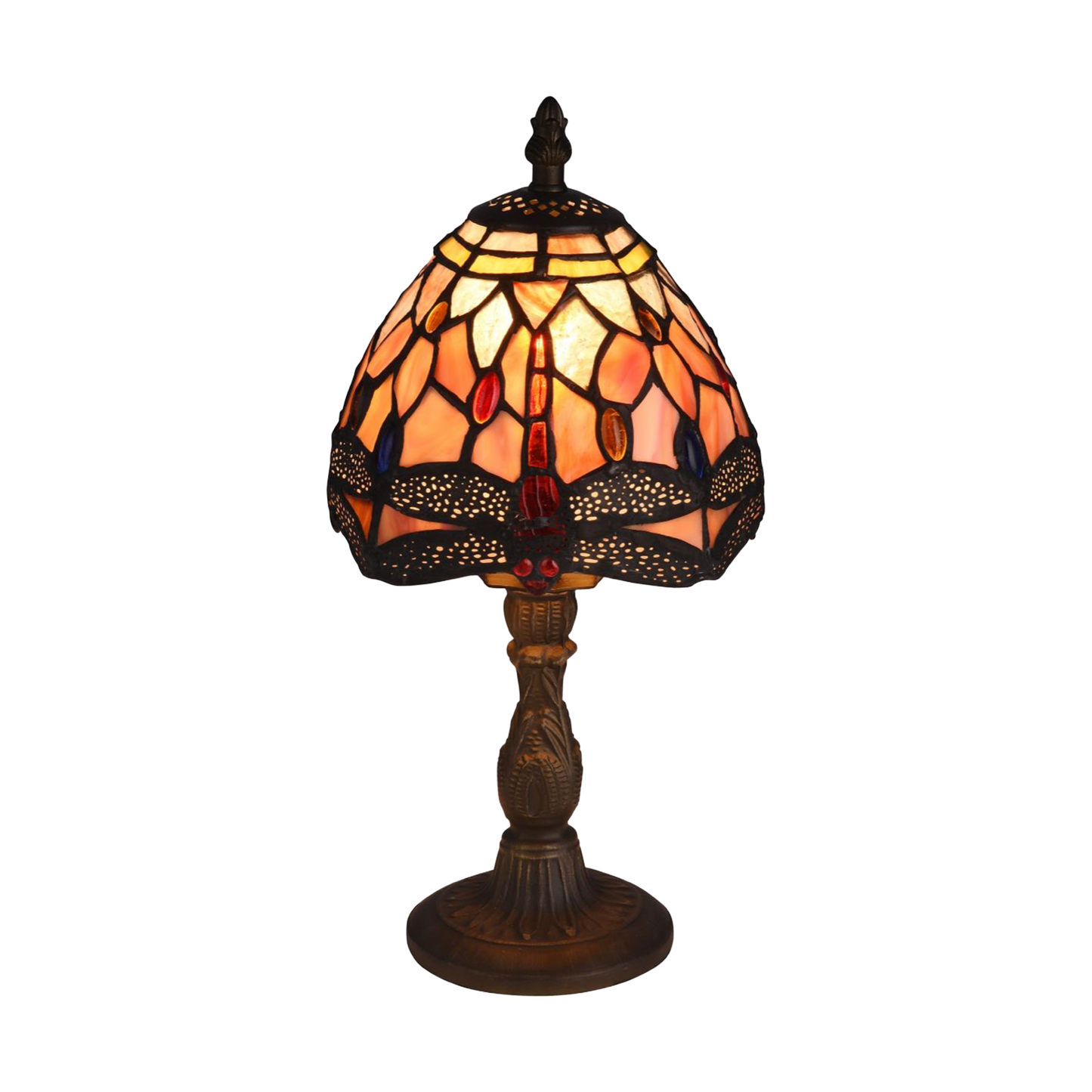 TROLLSLÄNDA ÄDELSTEN Tiffany Bordlampa. H:32cm