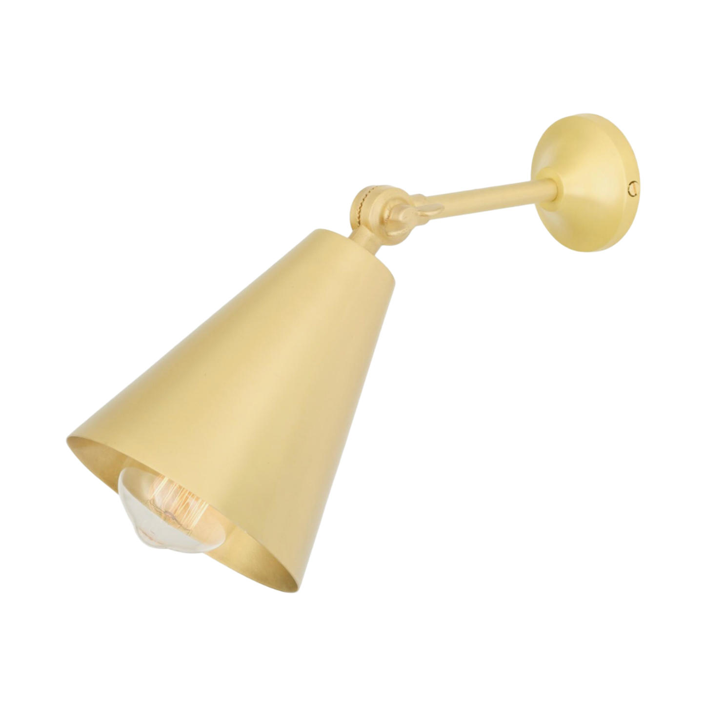 MOYA - Adjustable Brass Wall Light 14cm