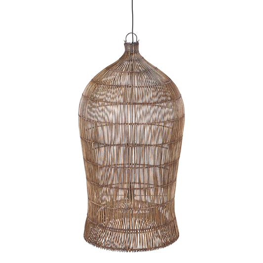 THE WOVEN BELL PENDANT - Dark Walnut XL (Höjd 112cm)