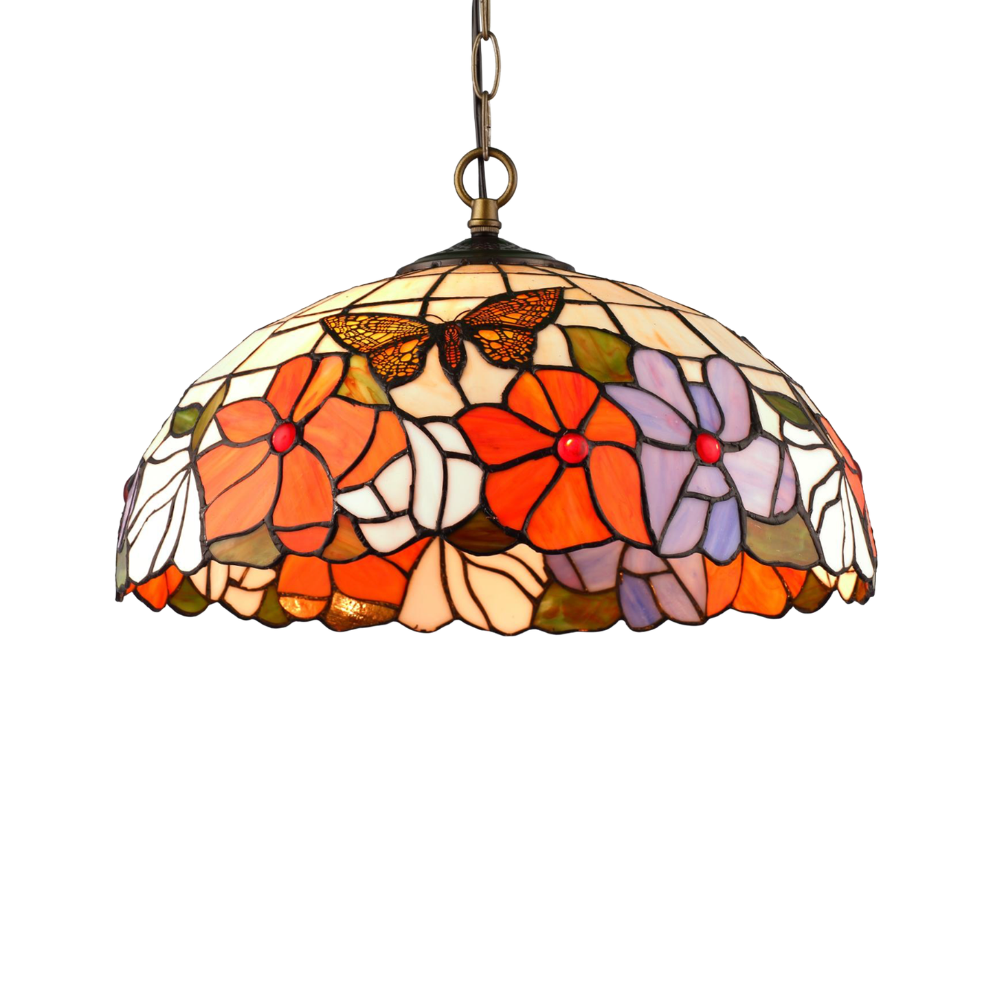 TROPISK Tiffany Taklampa. Diam 41cm