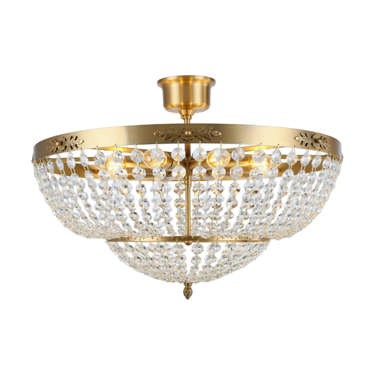 VICTORIA PLAFOND -  Borstad Mässing D56xH28