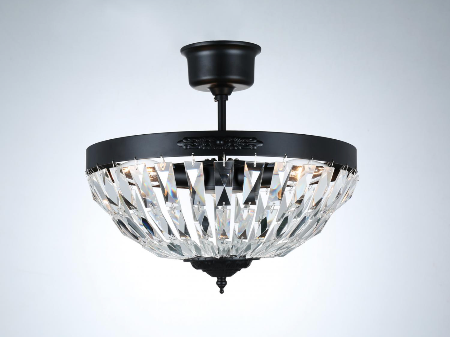 BOW PLAFOND - Liten Svartlackerad D36xH28