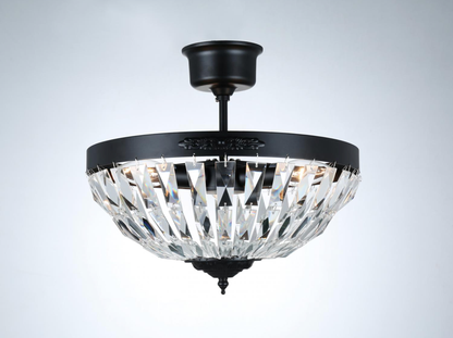 BOW PLAFOND - Liten Svartlackerad D36xH28