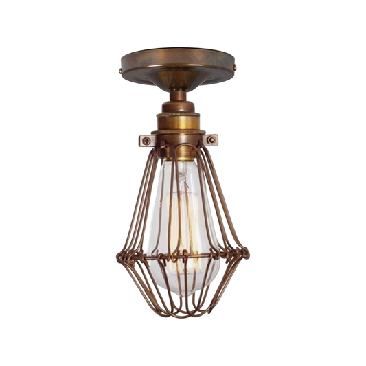 APOCH -  Industrial Cage Flush Ceiling Light