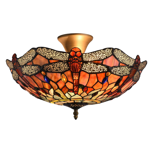 TROLLSLÄNDA ÄDELSTEN Tiffany Plafond. Diam 40cm