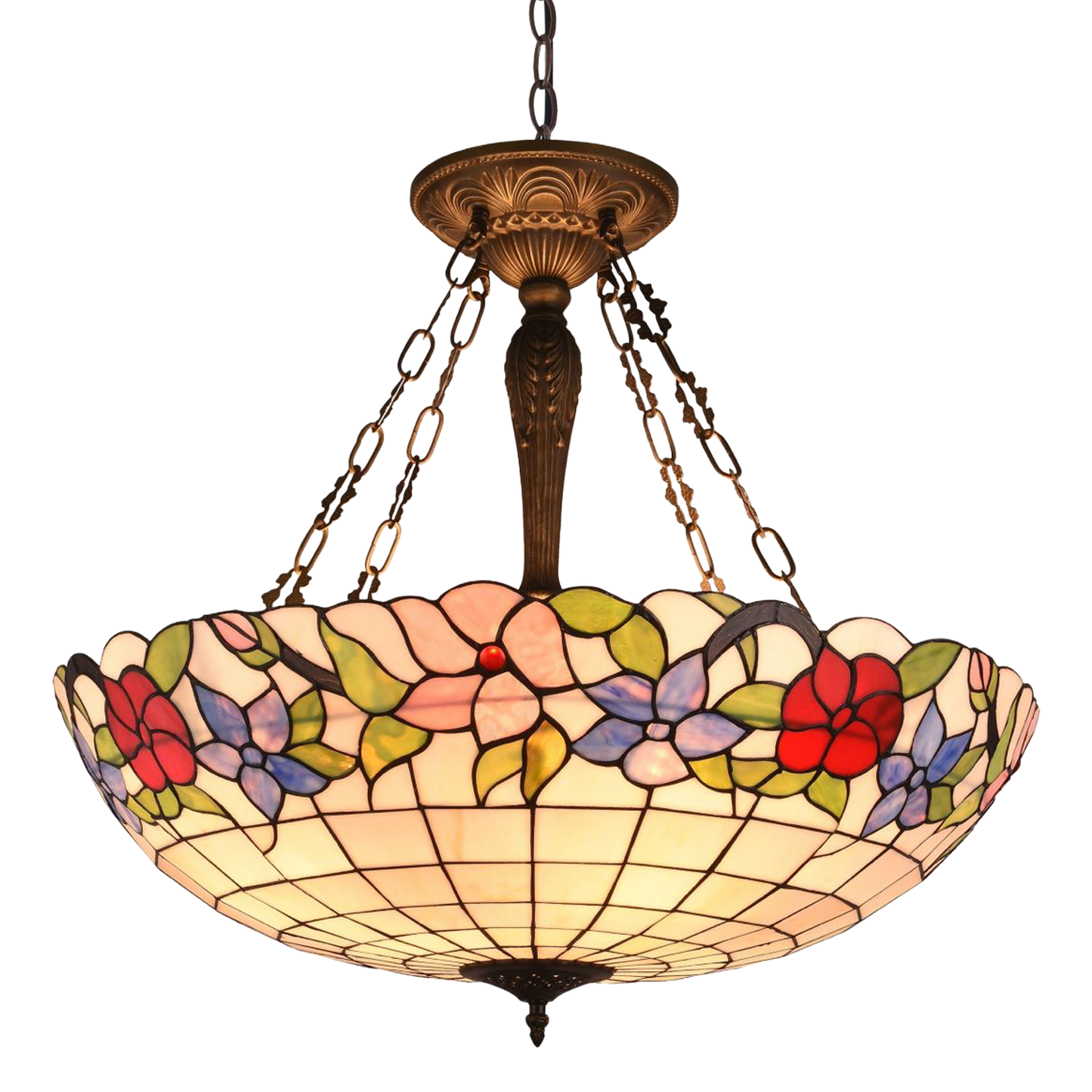 VÅREN Tiffany Taklampa Uppljus. Diam 71cm