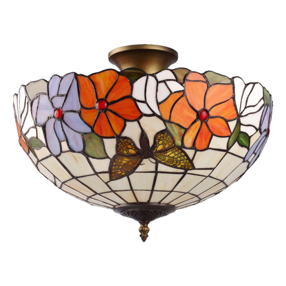 TROPISK Tiffany Plafond. Diam 40cm