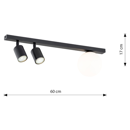 BASTER 3 - Spotlights med glob