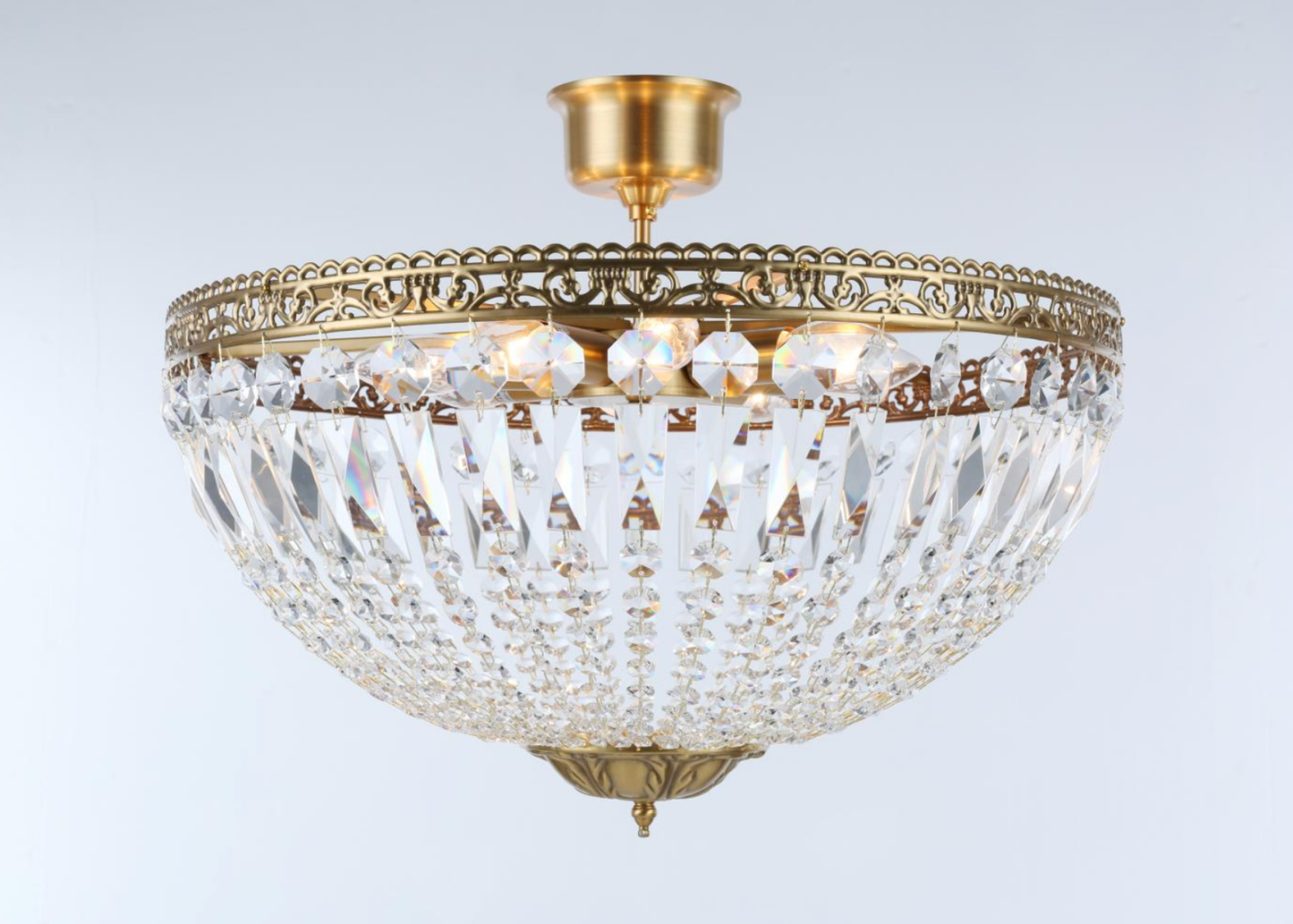 CLASSIC PLAFOND - Stor Borstad Mässing D56xH36