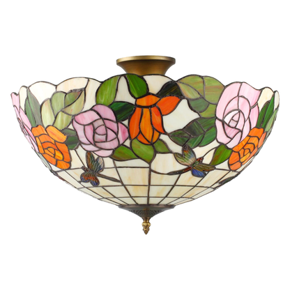 ROSOR Tiffany Plafond. Diam 40cm