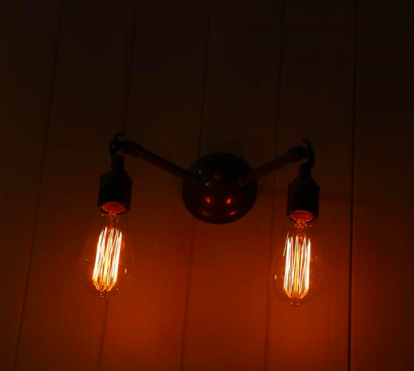 ARRIGO - Double Bare Bulb Wall Light