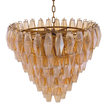 BENINI TAKKRONA S - Amberfärgat glas