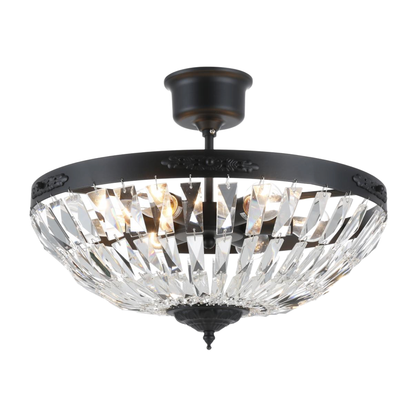 BOW PLAFOND - Stor Svartlackerad D42xH28