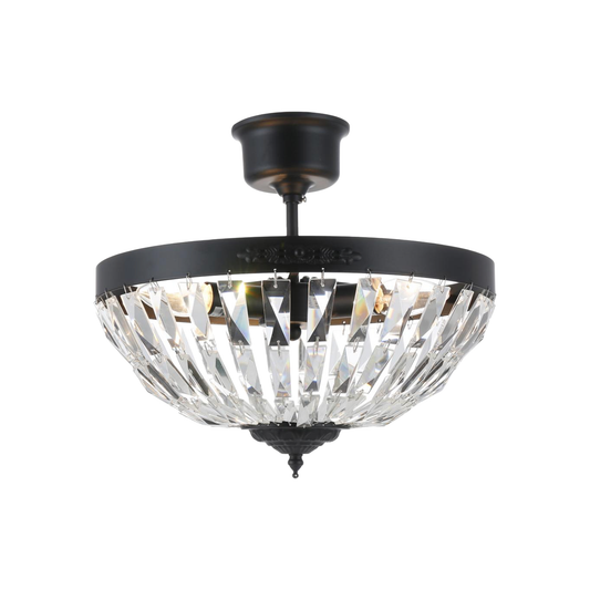 BOW PLAFOND - Liten Svartlackerad D36xH28